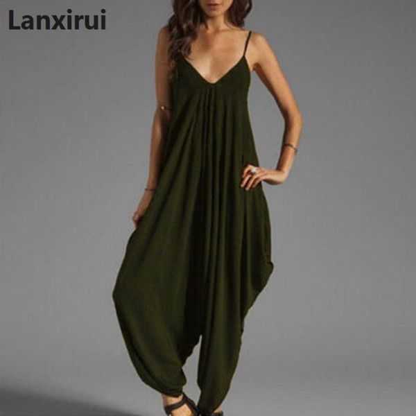 

hip hop women harem pants jumpsuit long cross -pants jogger plus size rompers bodysuit body for women overalls macacao feminino, Black;white