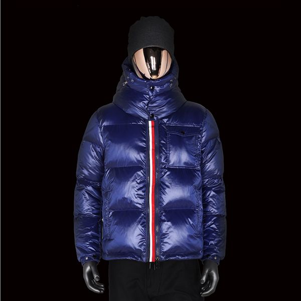 

mens jacket parkas men women high street warm jackets outerwear winter 90% white duck down windbreaker outerwear puffer jacket, Black
