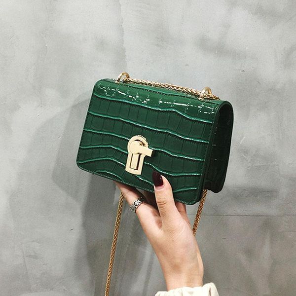 

new small shoulder bag for women messenger bags ladies retro pu leather handbag purse with chain female crossbody bag