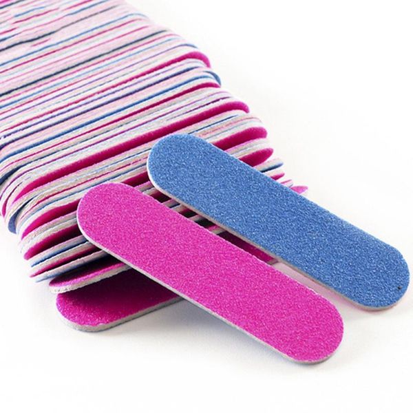 

100pcs double side mini disposable nail buffer files sanding block grit professional manicure pedicure tools n jllgll