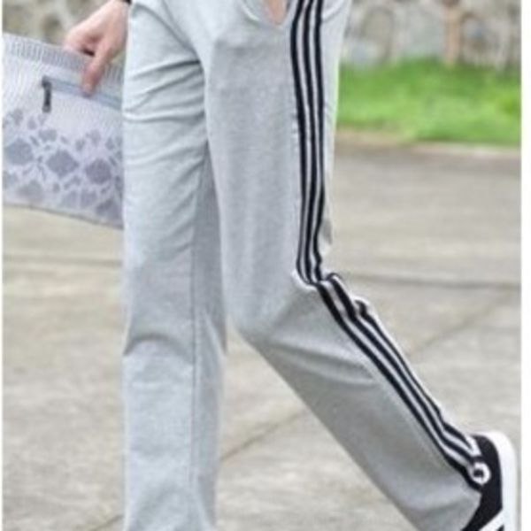 

8wyor новых брюки хлопка полоса спортивных брюки спортивных четыре упругих рыхлых большого размера прямо работают микро сезон брюки мужских, Blue