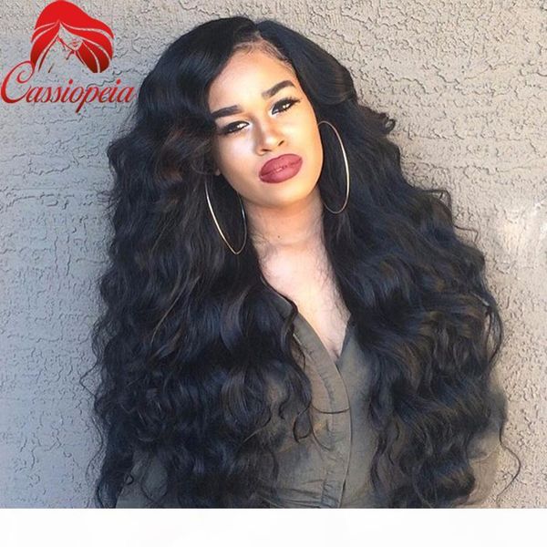 

body wave 180%density brazilian virgin human hair full lace wigs for black women left part lace front wig with baby hair ing, Black;brown