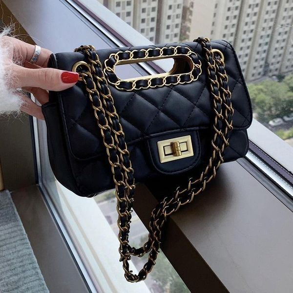 

vintage rhomboid messenger bag 2020 new korean fashion rhomboid chain bag women's tote shoulder/crossbody