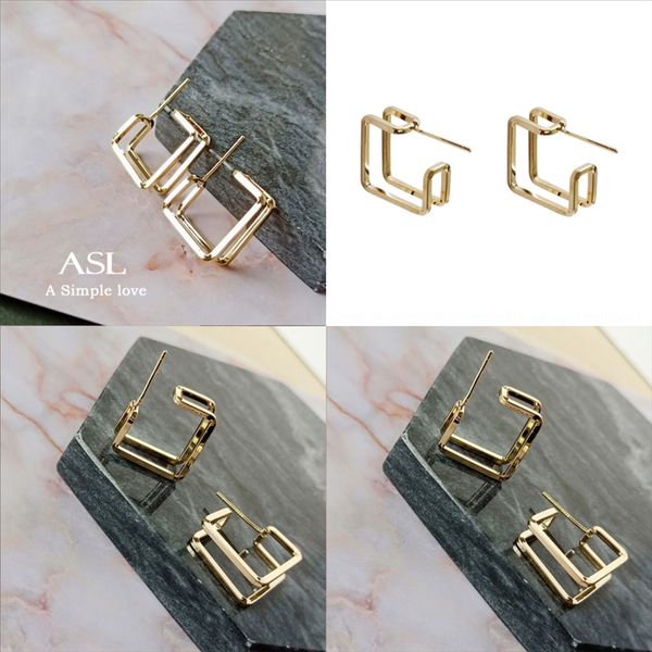 

dxgr pentagram drop earrings sterling 12 zodiac n stud earring gift sweet earrings star for women ear jewelry small silver, Golden