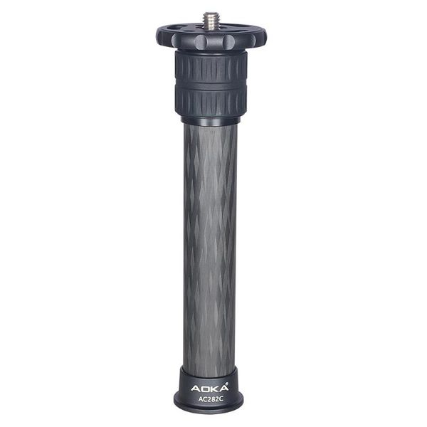

aoka ak-ac282c carbon fiber rod extension extender 2-section center column for tripod lightweight travel accessories