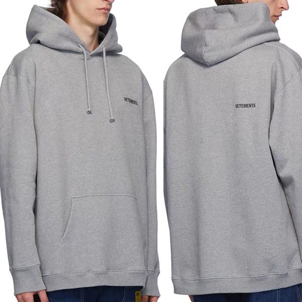 

vetements небольшой популярный толстовки vtm повседневная толстовка с капюшоном с капюшоном для кофты с капюшоном с капюшоном с капюшоном с, Black