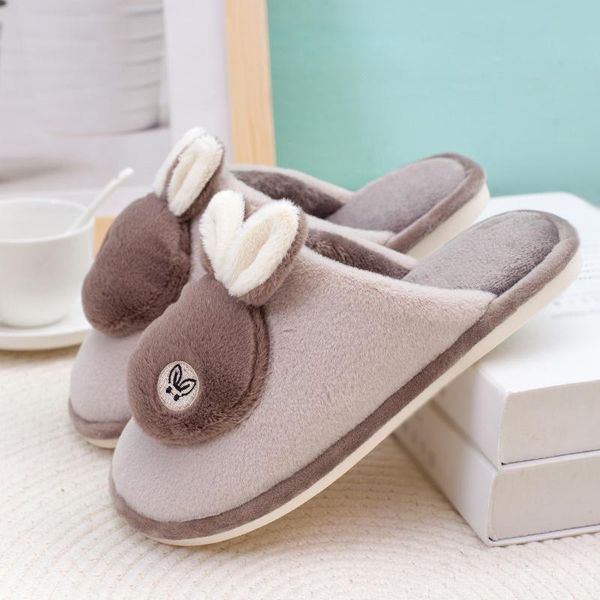 

slippers ladies bedroom female drop girls flat shoe fashion casual winter shoes women plush warm slipper, Black