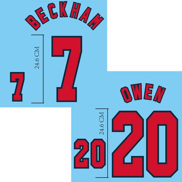

garment manual diy flocking letters and numbers owen 20 beckham nameset