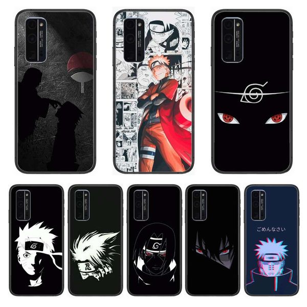 

naruto fans matte cover, huawei honor helmet 8 9 10 20 30 a s lite pro 5g i black, prett mobile phone soft cover