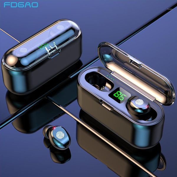

tws bluetooth v5.0 wireless headphones led earphones 9d hifi sports waterproof bluetooth earphones headset with dual microphones1