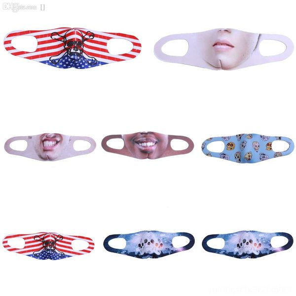 

ice mask santa snowflake claus party print face breathable silk dustproof lewwr waterproof cover mask reuseable mouth decoration covers elqj