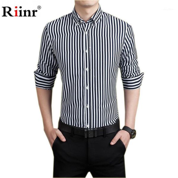

wholesale- rinnr brand 2017 spring new arrival men fashion male shirt line men's shirt cotton mens shirts casual shirts1, White;black