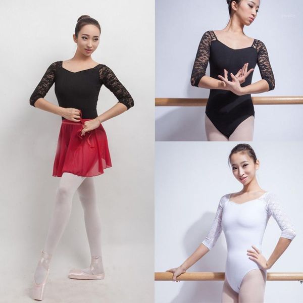 

ballet leotards for women pure cotton black ballet dancewear dance practice clothes gymnastics leotards1, Black;red