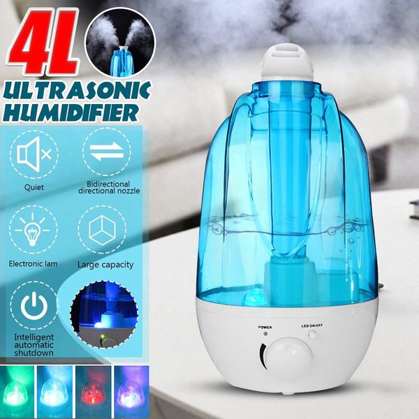 

4l portable home mini ultrasonic humidifier aroma diffuser mist maker air purifier humidificador led lamp q1202