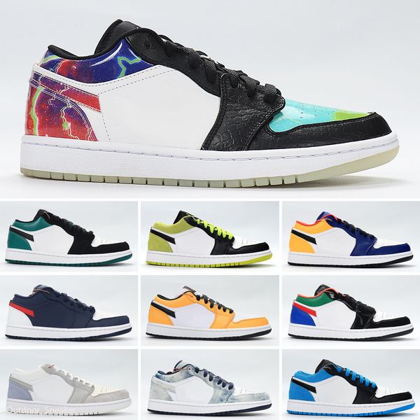 

low 1 1s men women shoes royal toe laser blue midnight navy military green noble red gold toe grey chicago sports sneakers