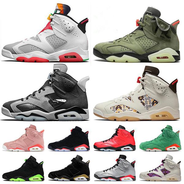 

2020 stock jumpman x women mens basketball shoes 6s hare 6 travis satin tech chrome quai 54 trainers sneakers