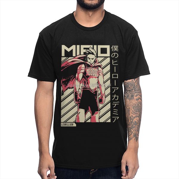 

спорт смешной boku нет героя academia сезон 3 mirio togata million футболка мужчины streetwear organic cotton tshirt аниме tshirt harajuku