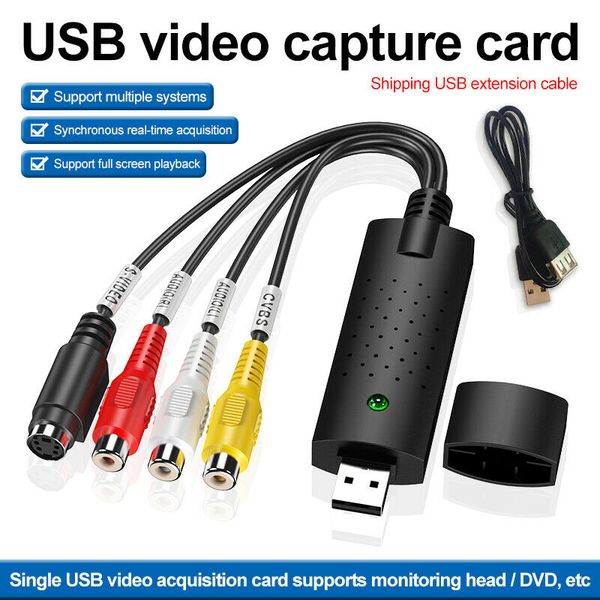 

usb 2.0 video with audio capture card converter pc adapter tv audio dvd dvr vhs