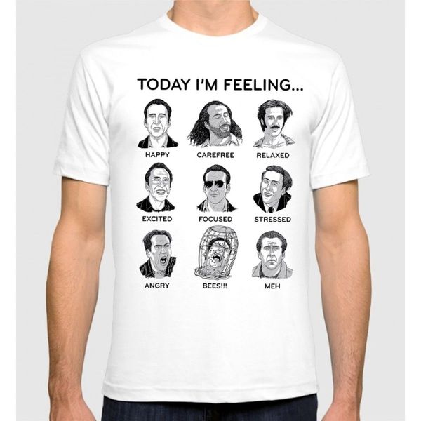 

nicolas cage faces t-shirt men's women's funny new cotton tee s-3xl custom made good quality t shirt tee sport hooded sweatshirt h