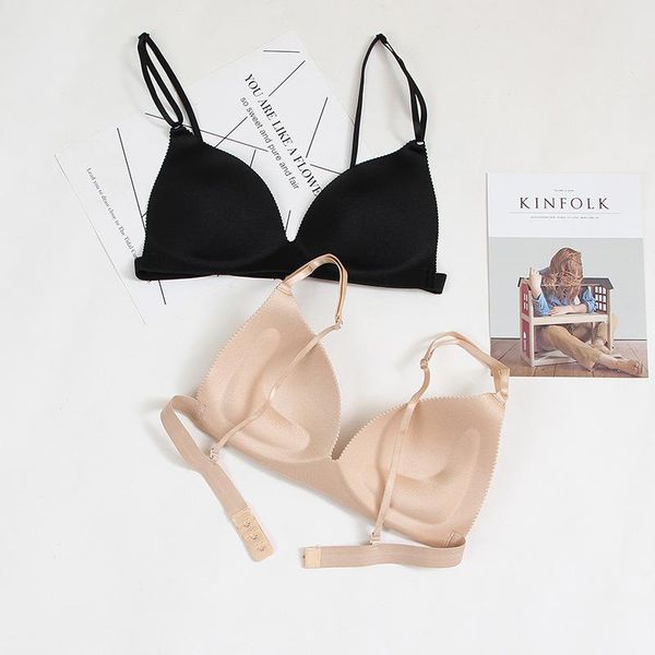 

gym clothing push up bra women girl fitness cotton sports underwear solid buckle running yoga bras, White;black