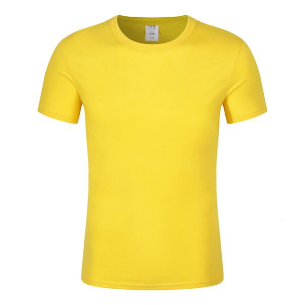 

new 2020 blank men short sleeve t-shirt top, Black;yellow
