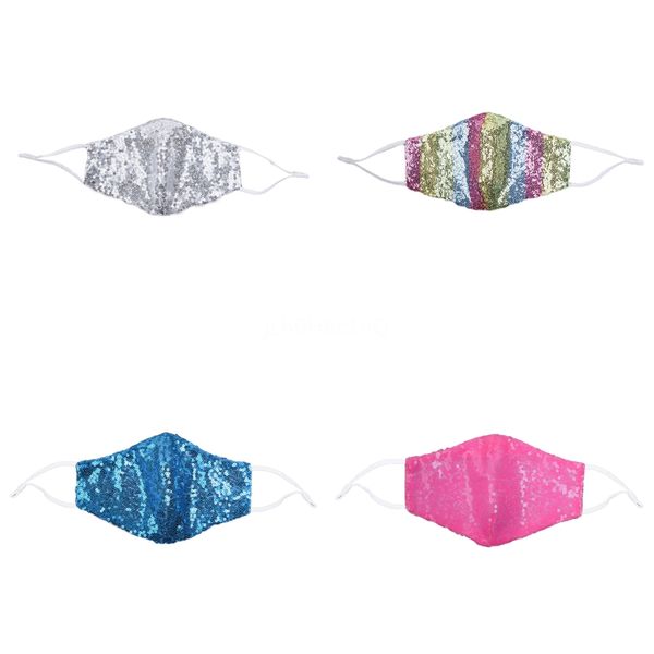 

sequins foldable mask breathable masks mouth mask printed dust masks face anti print designer washablesunscreen mask#634#474 vlhtp