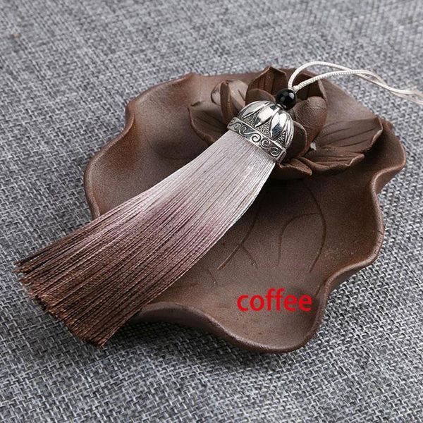 

12pcs lot 8cm gradient color tassels silk fringe sewing bangs tassel trim decorative key tassels for curtains home decoration h jllvvh