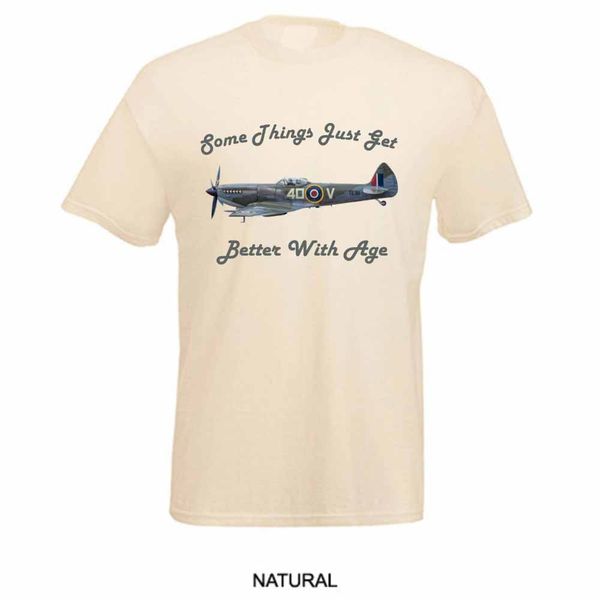 

ww2 spitfire fighter vintage aeroplane better with age 2018 men's fashion cartoon character fitness hoodie designers t shirts sweatshir