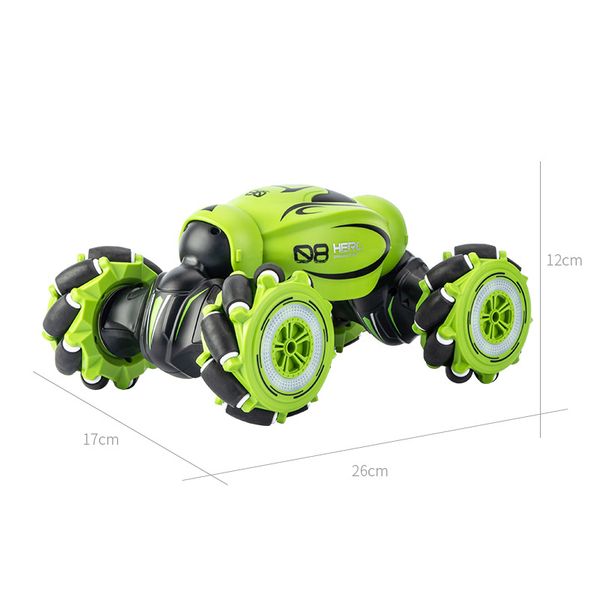 

selling kid toy fashion four wheel drive 360 rolling double side running high speed gesture rc climbing cars