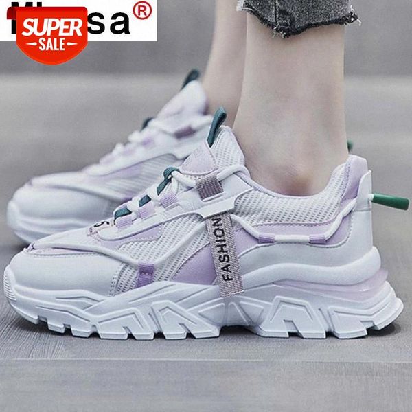 

2021 spring fashion women comfortable light sneakers platform lace-up vulcanized shoes casual walking shoes zapatos de mujer #4y48