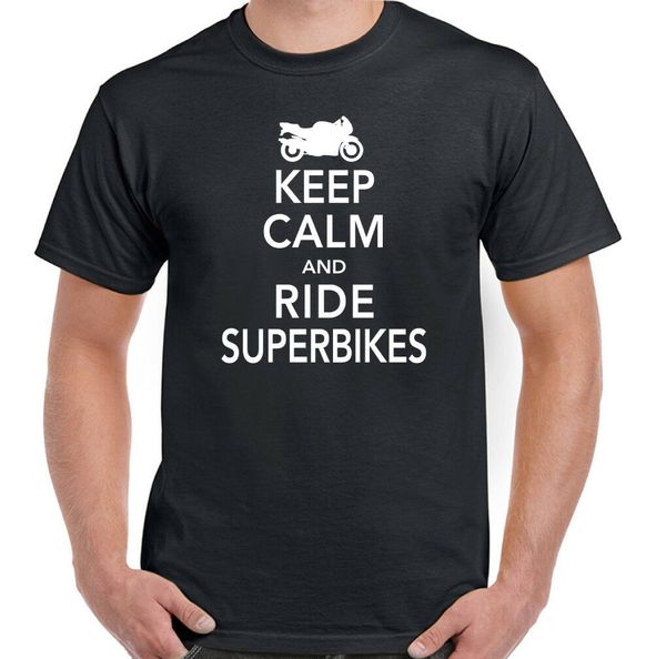 

keep calm & ride superbikes - mens funny t-shirt sport hooded sweatshirt hoodie