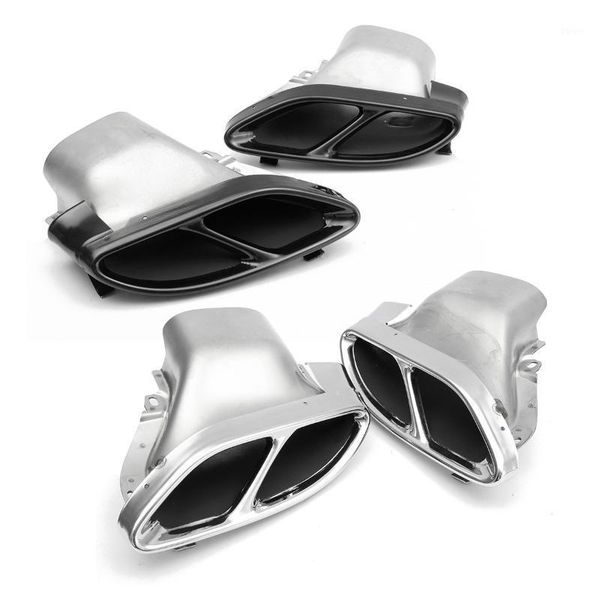 

muffler pair car rear exhaust pipe pipes tail tips for w205 c-class c180 c200 c250 c300 c4501