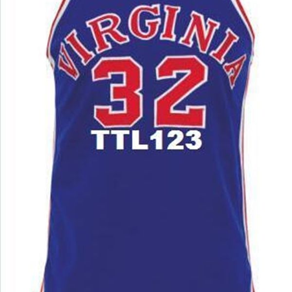 

vintage custom men squires #32 julius erving road retro home mesh fabric embroidery size s-4xl or custom any name or number college jersey, Black