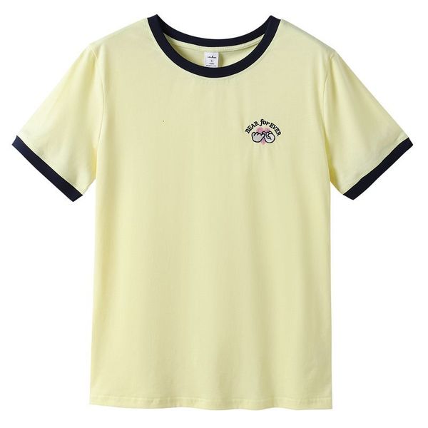 

new embroidered summer poleras mujer tshirt femme 2021 stripe female t shirt women cotton tee shirts 7cf3, White