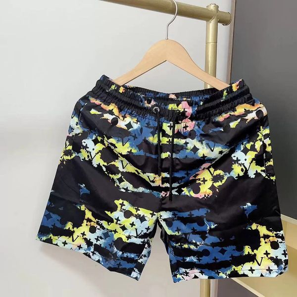 

2022 mens shorts summer designers casual sports fashion quick drying men beach pants black and white asian, White;black