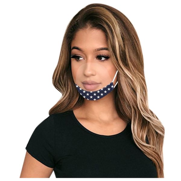 

visible washable restaurant clear mask 1pc chin shield mouth canteen breathable caps cloth mout mini daily bbychf alice_bag, Black