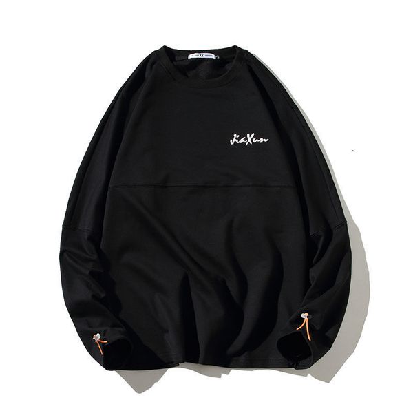 

branco 2021 new plana masculino solto torno pescoo pulver modelo slida hoodies streetwear frete venda direta jexx, Black