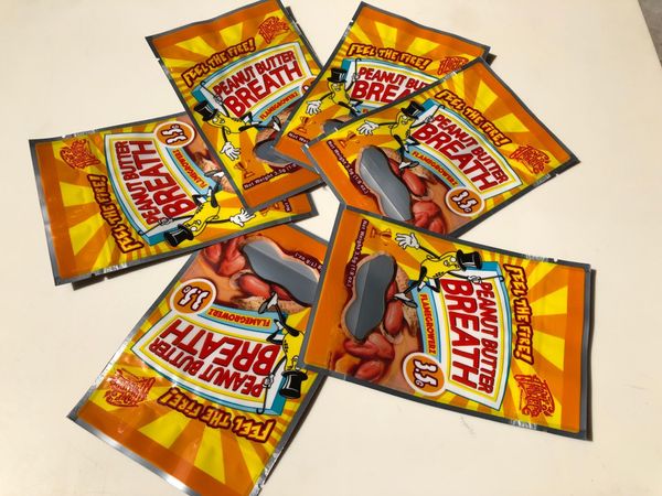 

fire peanut butter breath edibles packaging local mylar bags sf california 3.5-7g sqcqqo queen66, Pink;blue