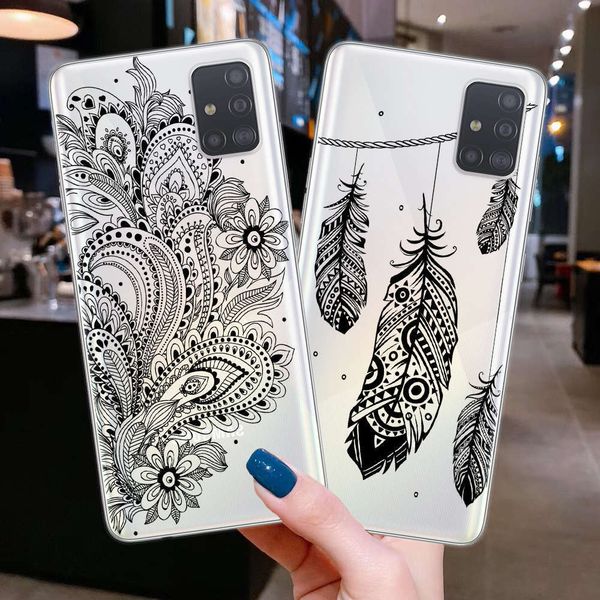 

soft tpu case with mandala lace, samsung a10, a20, a30, a40, a50, a70, a51, a71, a77, a9, a6, a8 pl