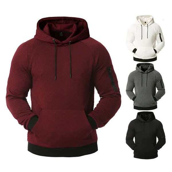 

silk new style hollow wool men's sports casual hooded sweater coat 5015, Gray