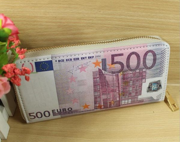 

as6r-13#dollar, euro and other banknotes, long wallets, color credit card bags, men and women coin purses, fashion casual wallet, Red;black