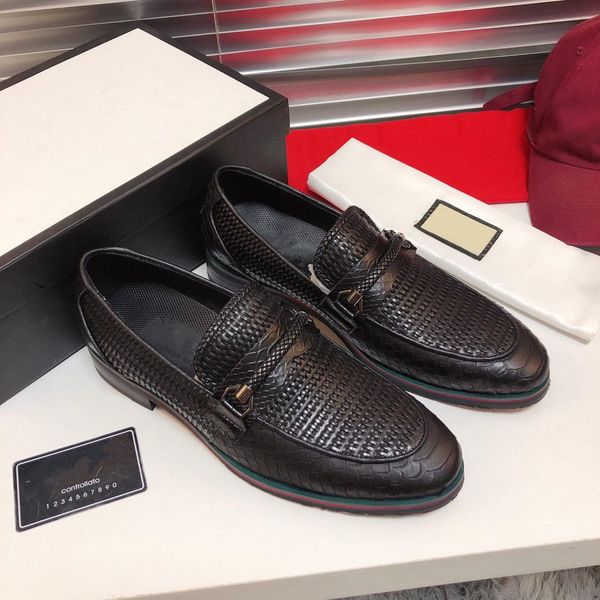

mf italian shoes mens formal shoes genuine leather evening dress coiffeur luxury brands office shoes men classic wedding dress 2020 11, Black