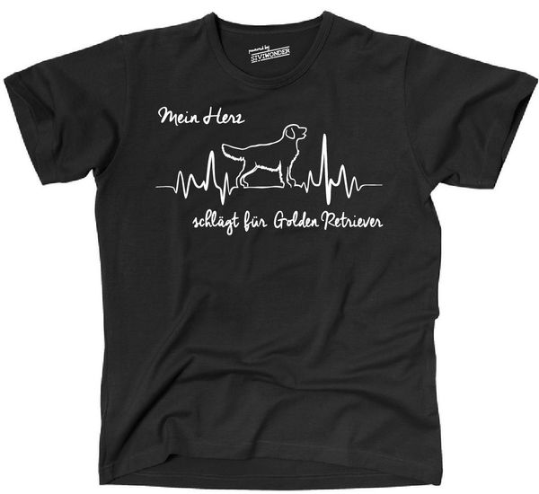 

2020 fashion t-shirt heartbeat golden retriever mein herz hunde hund siviwonder tee shirt sport hooded sweatshirt hoodie