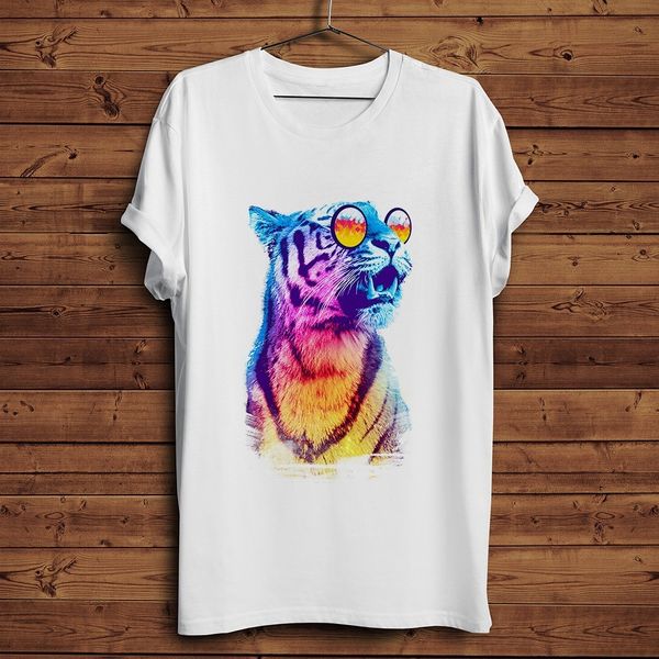 

beach breeze style tiger funny t shirt men summer new white casual homme cool tshirt sport hooded sweatshirt hoodie