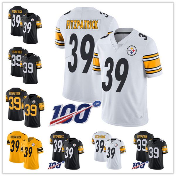 

pittsburgh steelers men women youth nfl 39 minkah fitzpatrick limited home jersey football 100th season vapor untouchable, Black;red