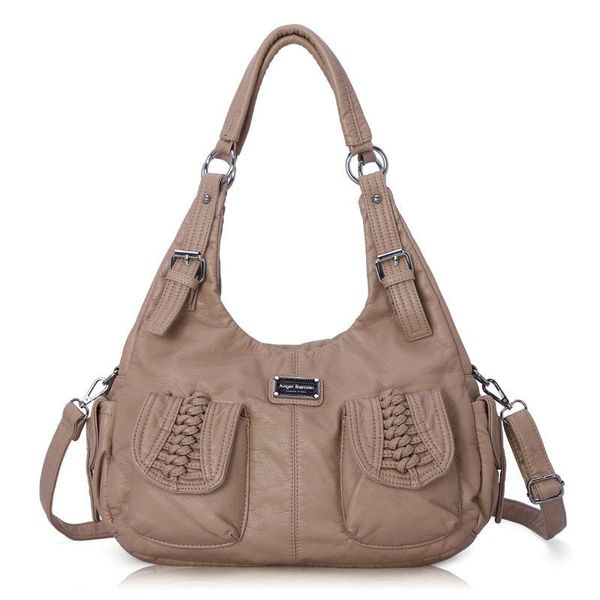 

cross body angel barcelo brand women elegant soft large capacity shoulder bag