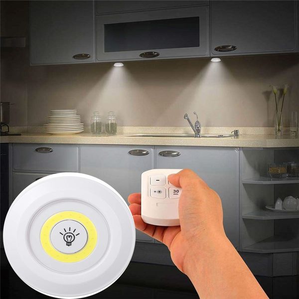 

led under cabinet light indoor tap remote dimmable battery book table night lamp for corridor stair kitchen loft lighting