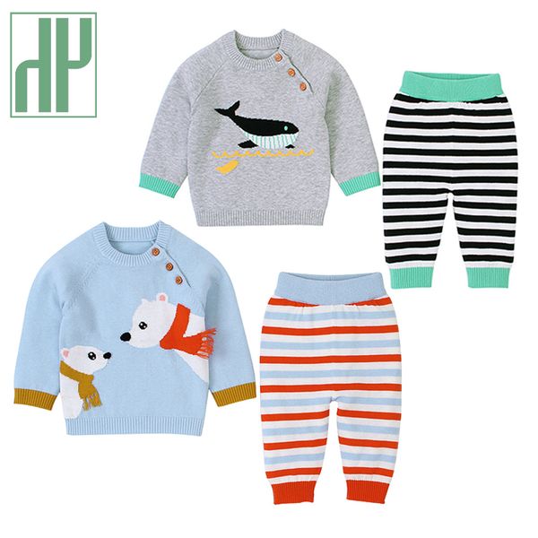 

hh baby cute clothing sets for boys 100% cotton comfortable baby clothes girls toddler spring newborn kids clothes for new yearq1221, White