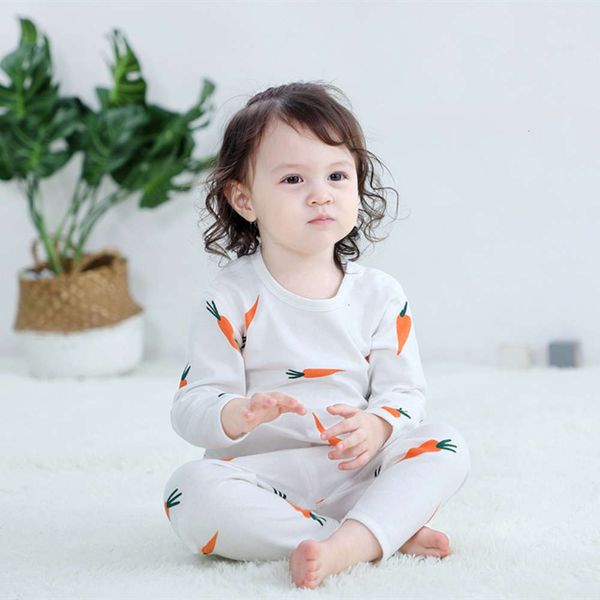 

underwear baby spring and winter boys' set pants girls' autumn cloth cotton warm pajamas, Blue;red