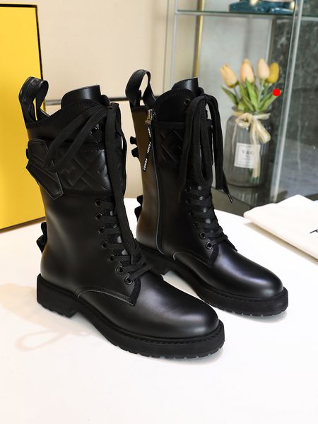 

luxury designer leather and nylon fabric ankle boots fashion biker australia booties women winter platform sneakers size eur 35-40(with box), Black